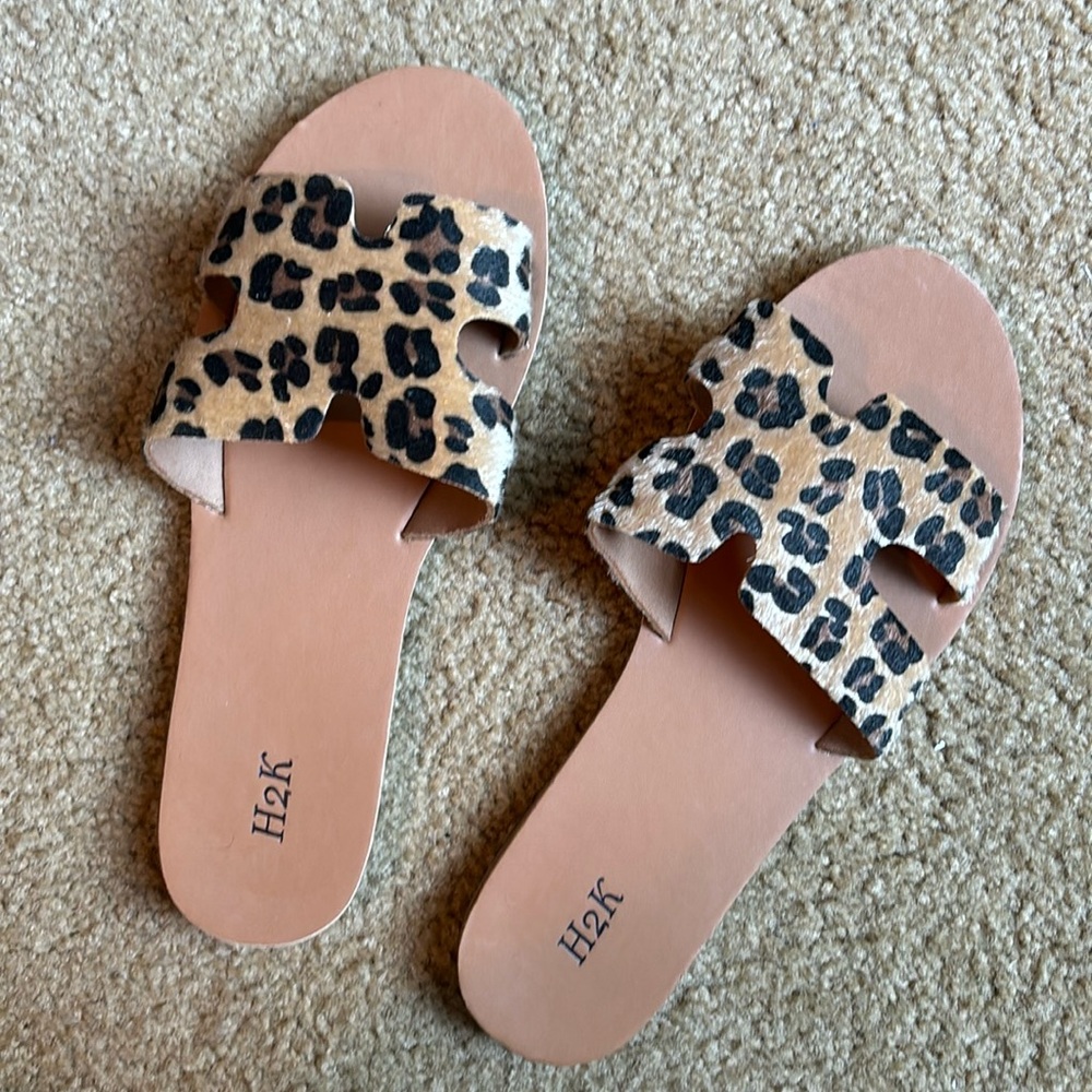 Leopard Sandals - Barely Worn